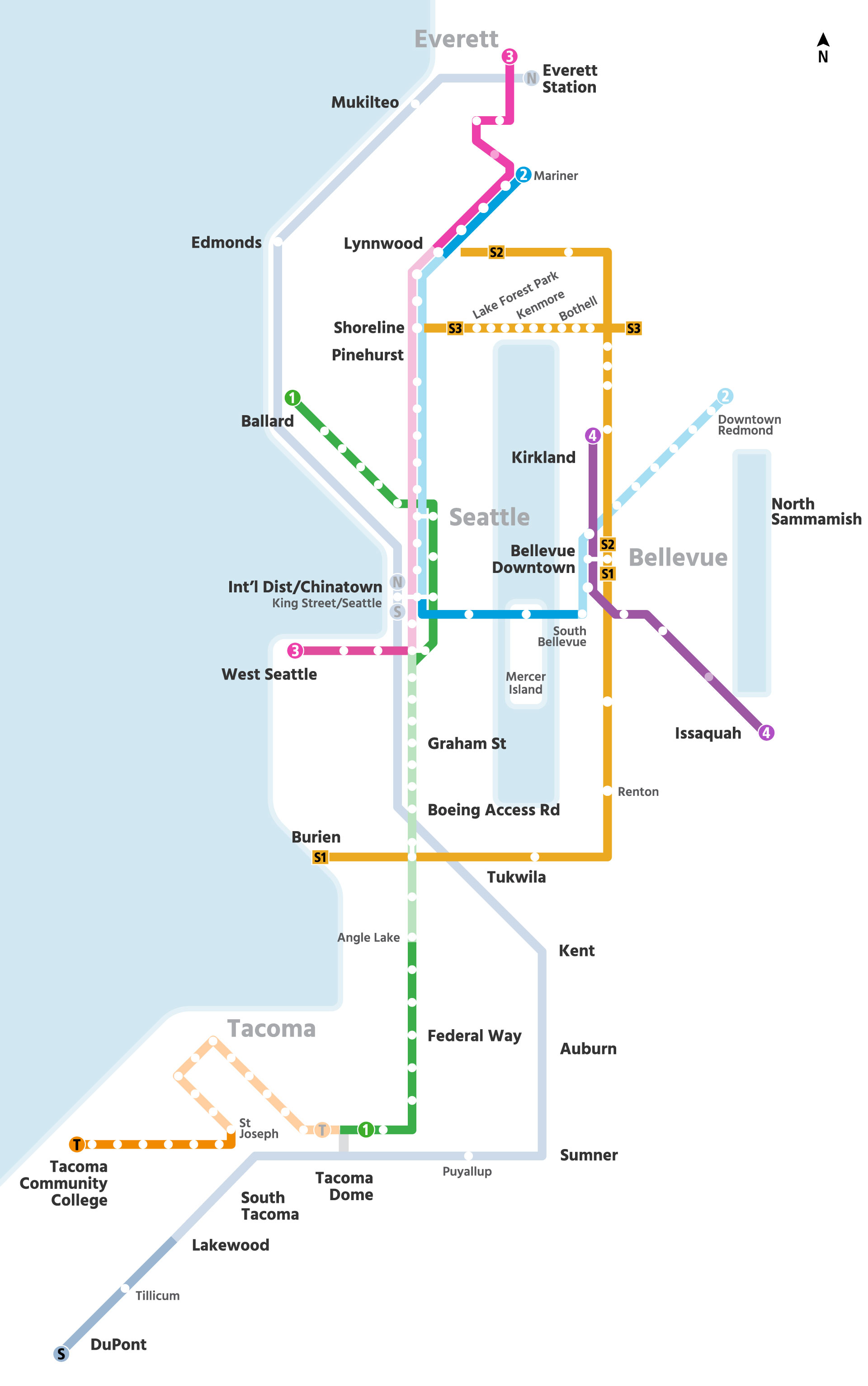 Sound Transit System Map